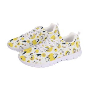 Jeiento Womens Running Shoes Lightweight Breathable Tennis Shoes Non Slip Fashion Walking Sneakers Cute Penguin Print