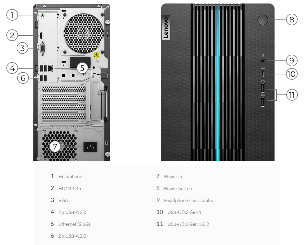 Lenovo 2023 IdeaCentre 5i Gaming Desktop PC, GeForce RTX 3060, Intel 12-Core i7-12700 12th Gen, 32GB RAM 3200MHz, 1TB PCIe SSD + 1TB HDD, 2 Year Warranty, Keyboard & Mouse, Ethernet, WiFi 6