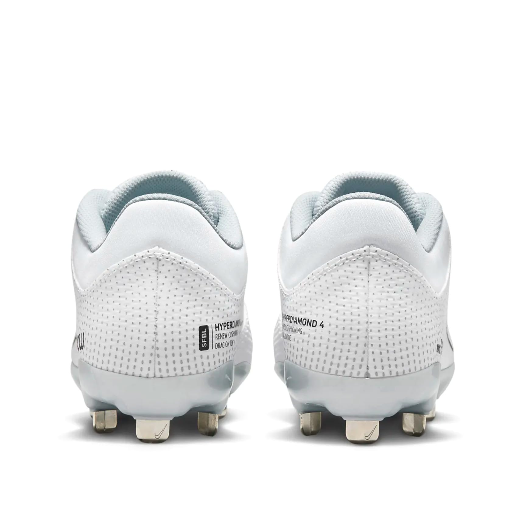 Nike Hyperdiamond 4 Pro Metal Softball Cleats White | Black Size 9.5 Medium