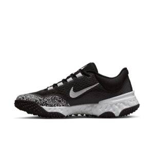 Nike Women's Alpha Huarache Elite 4 Fastpitch Turf Shoes Black | White Size 11 Medium