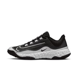 Nike Women's Alpha Huarache Elite 4 Fastpitch Turf Shoes Black | White Size 11 Medium