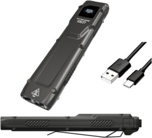 nitecore edc27 every day carry rechargeable flashlight - 3000 lumens w/eco-sensa usb-c charging cable