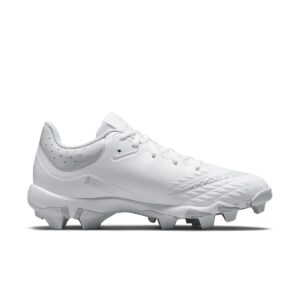 Nike Hyperdiamond 4 Keystone Molded Softball Cleats White | Black SZ 8.5