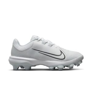 Nike Women's Hyperdiamond 4 Pro Molded Softball Cleats White | Black Size 8.5 Medium