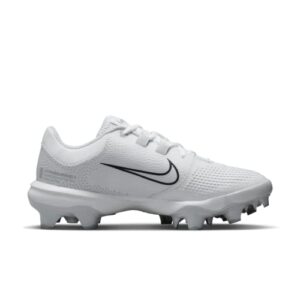 Nike Women's Hyperdiamond 4 Pro Molded Softball Cleats White | Black Size 10 Medium