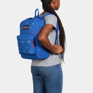 JanSport Superbreak Plus FX Backpack - Work, Travel, or Laptop Bookbag with Water Bottle Pocket, Kidcore Charms