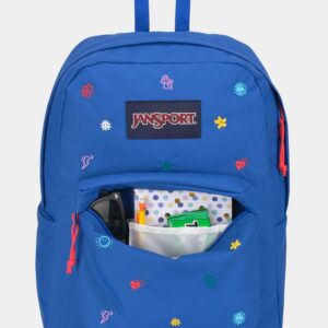 JanSport Superbreak Plus FX Backpack - Work, Travel, or Laptop Bookbag with Water Bottle Pocket, Kidcore Charms