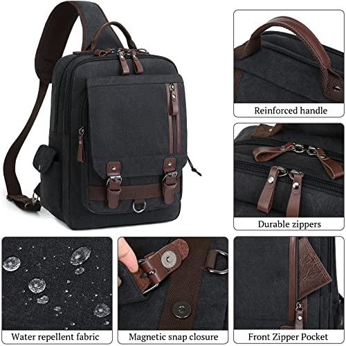 mygreen Sling Bags Chest Shoulder Backpacks, Sling Backpack Crossbody Messenger Bag Travel Outdoor Men Women Gray, XL