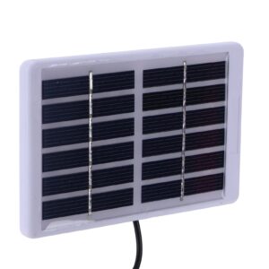 Solar Panel Charger, 1.2W 6V Solar Panel with Micro USB Port, Solar Charging Board, Polycrystalline Silicon Solar Charging Board for Small Home Projects