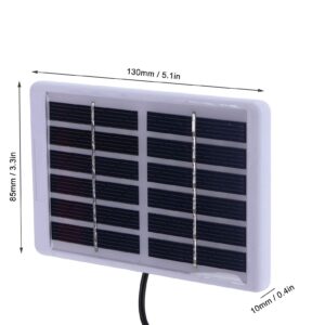 Solar Panel Charger, 1.2W 6V Solar Panel with Micro USB Port, Solar Charging Board, Polycrystalline Silicon Solar Charging Board for Small Home Projects