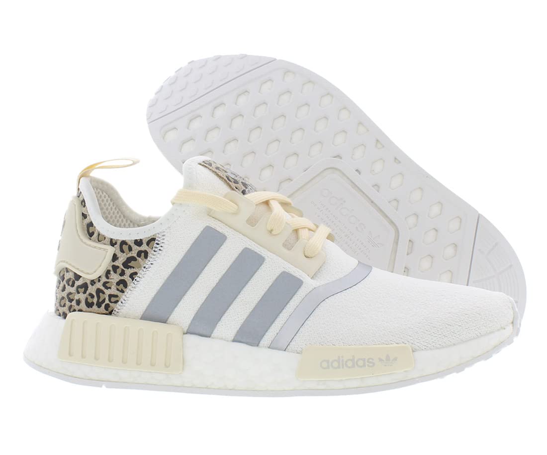 Adidas NMD R1 Womens Shoes Size 8, Color: Cloud White/Silver Metallic/Ecru Tint