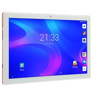 Airshi Belt Tablet, 10.0 Inch Pink Front 8MP Back 13MP Tablet 100‑240V for Work (EU Plug)