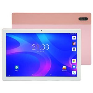 Airshi Belt Tablet, 10.0 Inch Pink Front 8MP Back 13MP Tablet 100‑240V for Work (EU Plug)