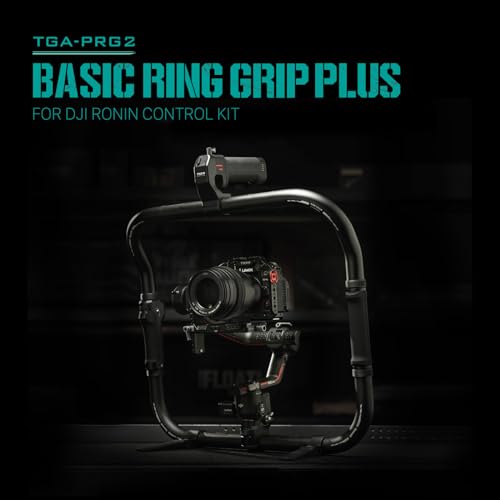 Tilta Basic Ring Grip Plus Compatible with DJI Ronin RS3 Pro/ RS4/ RS4 Pro | Improved Stability | Aluminum Alloy | Wireless Control | Continuous Power | TGA-PRG2 (Basic Ring Grip Plus -Control Kit)