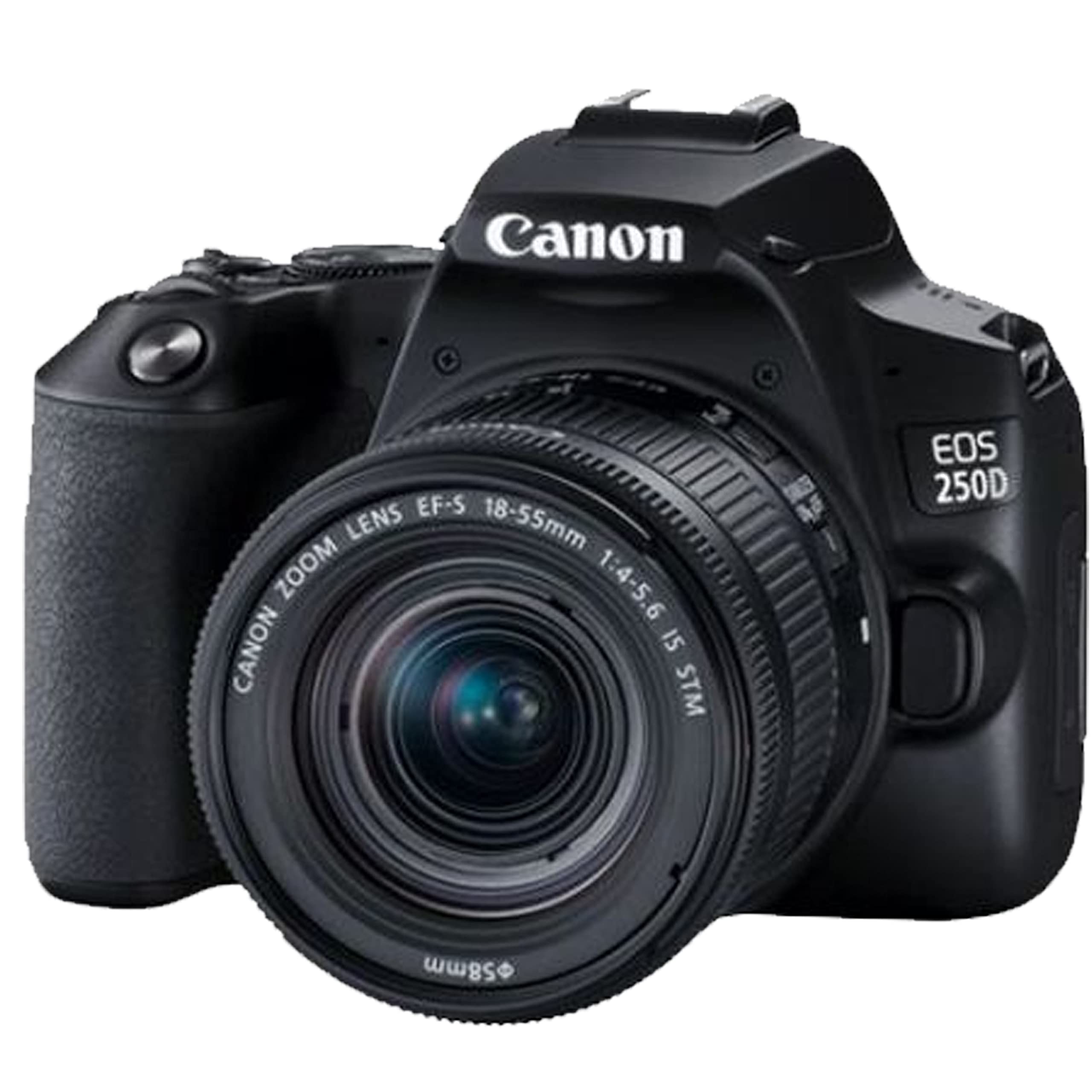 Canon EOS 250D (Rebel SL3) DSLR Camera w/EF-S 18-55mm F/4-5.6 is STM Zoom Lens + 75-300mm F/4-5.6 III Lens + 420-800mm Super Telephoto Lens + 128GB Memory + Case + Tripod + Filters (40pc Bundle)