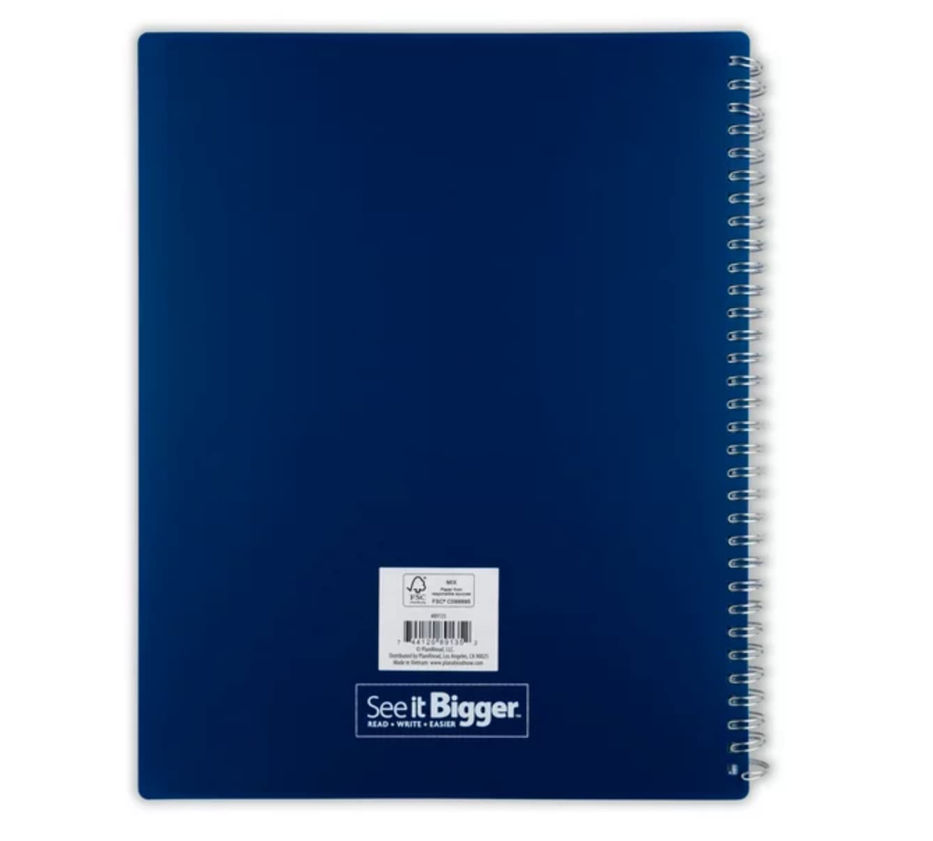 See It Bigger Monthly & Weekly Planner, October 2022 - December 2023 (5.75"x 8.75") Black