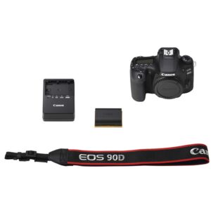 Canon EOS 90D DSLR Camera w/EF-S 18-55mm F/4-5.6 is STM Zoom Lens + 75-300mm F/4-5.6 III Lens EF 50mm f/1.8 STM Lens + 420-800mm Super Telephoto Lens + 128GB Memory (42pc Extreme Bundle)