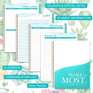 2024-2025 Teacher Planner - Teacher Lesson Planner 2024-2025, July 2024 - June 2025, 8" x 10", Weekly & Monthly Lesson Plan Book for Teachers