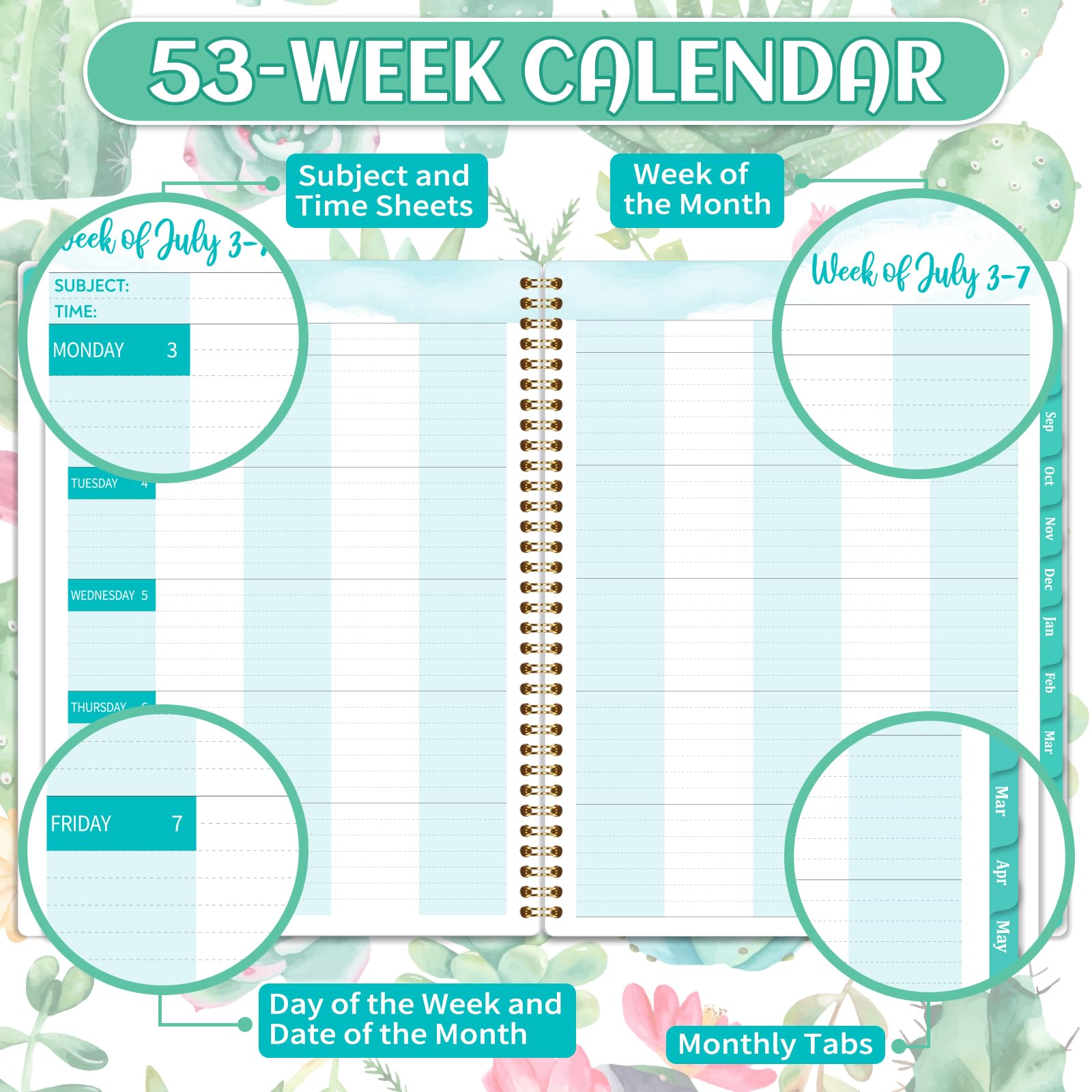 2024-2025 Teacher Planner - Teacher Lesson Planner 2024-2025, July 2024 - June 2025, 8" x 10", Weekly & Monthly Lesson Plan Book for Teachers