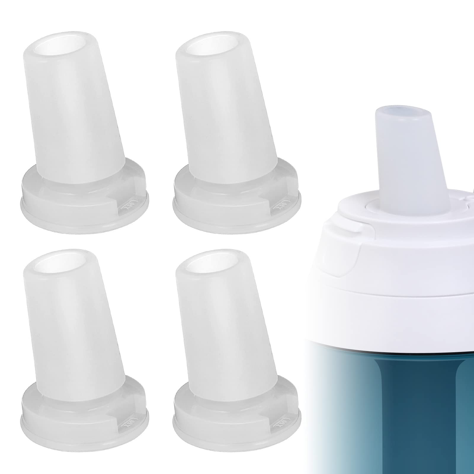 4 Pack Water Bottle Mouthpiece Replacement for Brita Water Bottle, Silicone Water Bottle Bite Valve Replacement Parts Compatible with Brita Filter Water Bottles & Brita Stainless Steel Water Bottle