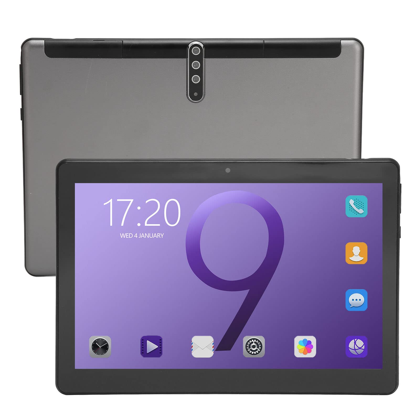 10.1 Inch Tablet Gray - 1960x1080 IPS HD Display, Kids Educational Tablet, 4GB RAM 64GB ROM, 10 Core Processor, 5MP + 13MP, Slim Metal Design, 8800mAh Long Lasting Battery