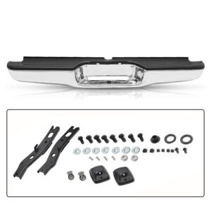 sockir rear bumper assembly fit for 1995-2004 toyota tacoma chrome steel