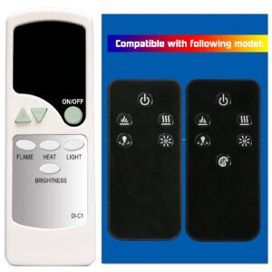 replacement for dimplex revillusion electric log set fireplace heater remote control 6909740159 6909740400 6909740500 6909760159 6909760200 6909760300 dlg920 6909740259