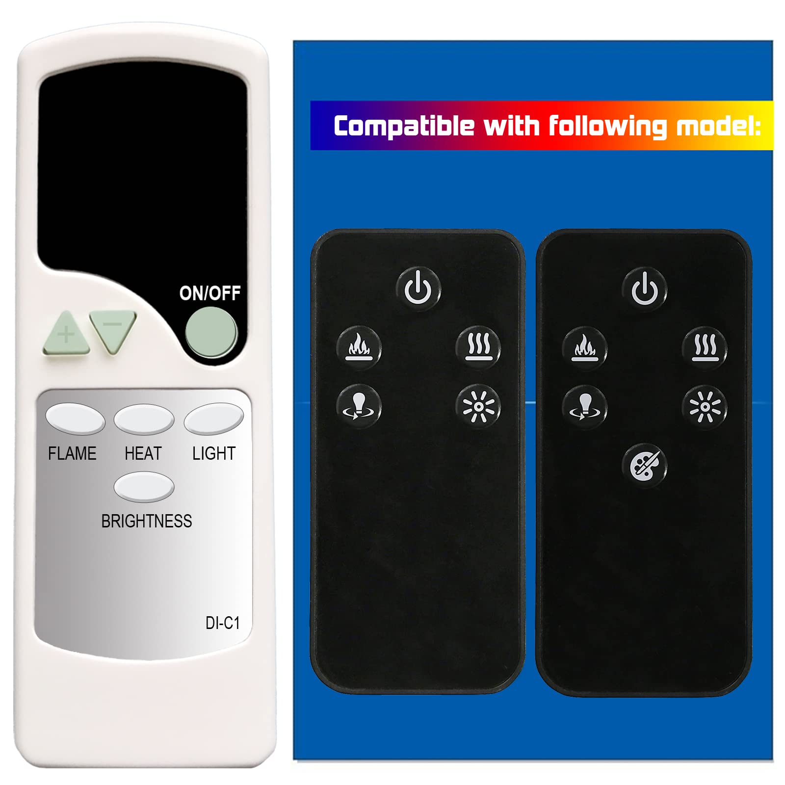 Replacement for Dimplex Revillusion Electric Log Set Fireplace Heater Remote Control 6909740159 6909740400 6909740500 6909760159 6909760200 6909760300 DLG920 6909740259