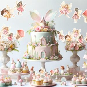 Fairy Birthday Banner Cute Fairies 1st Birthday Party Supplies | Baby Shower| Birthday Decorations for Garden Theme Party