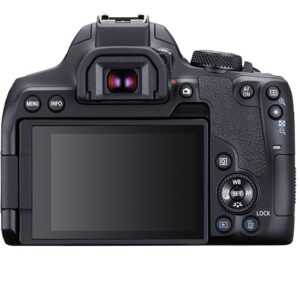 Canon EOS 850D (Rebel T8i) DSLR Camera w/EF-S 18-55mm F/4-5.6 is STM Zoom Lens + 75-300mm F/4-5.6 III Lens + 128GB Memory + Case + Tripod + Filters (38pc Bundle)