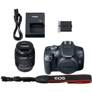 Canon EOS Rebel T7 / 2000D DSLR Camera w/EF-S 18-55mm F/3.5-5.6 Zoom Lens + 128GB Memory + Case + Tripod + Filters (36pc Bundle)