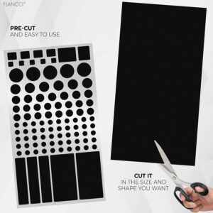 FLANCCI Light Blocking Stickers, Light Dimming Filters, (2 Sheets) Dimming Sheets for Blackout Routers, LED Covers Blackout, Dimming 80% ~ 100% of LED Lights (2Sheets = 1 Cut Out + 1 Uncut)