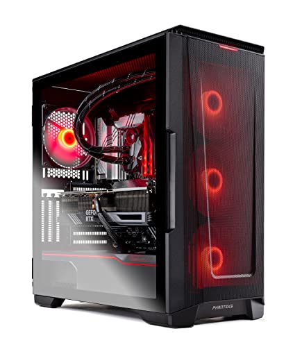 Skytech Eclipse Gaming PC Desktop – Intel Core i7 13700K 3.4 GHz, NVIDIA RTX 4080, 1TB NVME Gen4 SSD, 32GB DDR5 RAM RGB, 1000W Gold PCIE 5.0 PSU, 420mm AIO, 11AC Wi-Fi, Windows 11 Home 64-bit