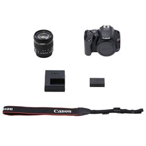 Canon EOS Rebel SL3 DSLR Camera w/EF-S 18-55mm F/4-5.6 is STM Zoom Lens + 128GB Memory + Case + Tripod + Filters (36pc Bundle)