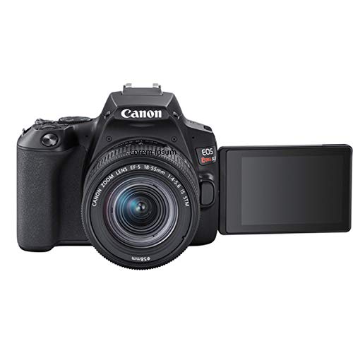 Canon EOS Rebel SL3 DSLR Camera w/EF-S 18-55mm F/4-5.6 is STM Zoom Lens + 128GB Memory + Case + Tripod + Filters (36pc Bundle)