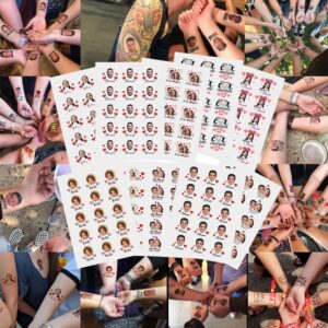 Custom Tattoos Personalized Temporary Tattoos with Photo Face Name Heart for Birthday Party Wedding Bride Groom Gift