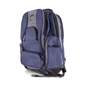 FUL Big Easy 17 Inch Sleeve Laptop Backpack, Padded Computer Bag for Commute or Travel, Navy