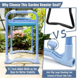 Jardineer Garden Kneeler and Seat Heavy Duty - Upgraded Stand Feet, 10 Inch Kneeler and Stool for Gardening, Multifunctional Gardening Bench Kneeler and Seat, Garden Kneeling Bench with Handles