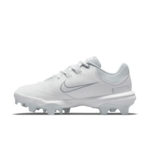 Nike Women's Hyperdiamond 4 Pro Molded Softball Cleats White | Gray Size 8.5 Medium