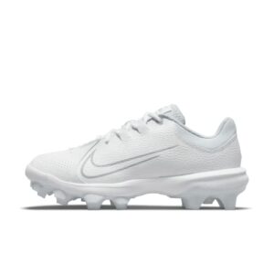Nike Women's Hyperdiamond 4 Pro Molded Softball Cleats White | Gray Size 8.5 Medium