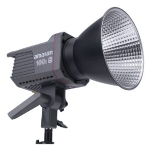 amaran 100x S Bi-Color Bowens Mount Point-Source LED Video Light,100W Output Studio Light,Bluetooth App Control 9 Built-in Lighting Effects DC/AC Power Supply Ultra Silent Fan(amaran 100xS)