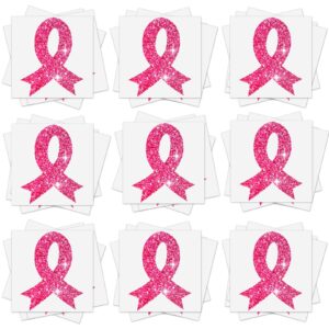 jutom breast cancer awareness temporary tattoos, 20 sheets, dark pink, waterproof, sufficient quantities