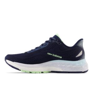 New Balance Women's W880N13 Running Shoe, Nb Navy/Bleach Blue/Green Aura, 10