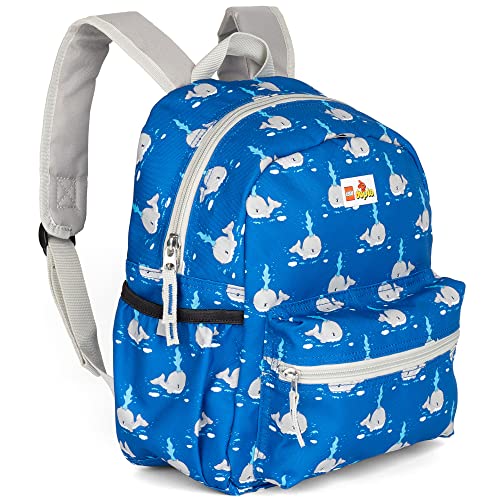 LEGO DUPLO BLOCK BACKPACK, Toddler-Sized School and Travel Bag for Boys and Girls, Whale Print