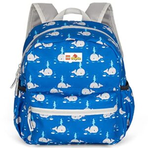 LEGO DUPLO BLOCK BACKPACK, Toddler-Sized School and Travel Bag for Boys and Girls, Whale Print