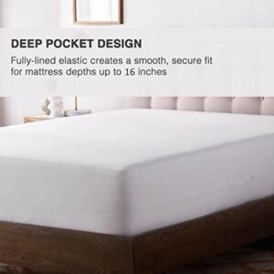 Waterproof 2 Piece Split Mattress Protector for Adjustable Beds, Soft Waterproof Matressprotector Noiseless Fitted Style Cover 2 PC [30" X 80" + 30" X 80"]- Fits Upto 16 Inch Deep Pocket - Queen