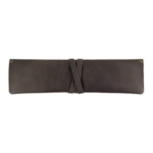 Cast Leather Co., Single Knife Case, Rectangular Protector for Chef's Knife, Travel Bag, Full Grain Leather, Handmade, Bourbon Brown