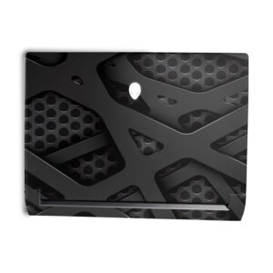 mightyskins skin compatible with alienware m15 r7 (2022) full wrap kit - tech wave | protective, durable, and unique vinyl decal wrap cover | easy to apply & change styles | made in the usa