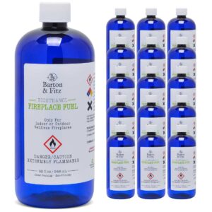 fireplace fuel, ventless, bio-ethanol, clean burning/eco-friendly (1000ml /32 oz.) - (pack of 16)