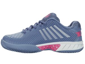 k-swiss women's hypercourt express 2 hb tennis shoe, infinity/blue blush/carmine rose, 10 m